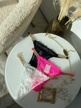 Set lenjerie erotică "Bold Lace Trio"